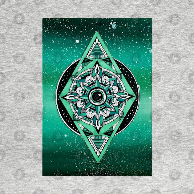 Green Galaxy by Art by Rory 